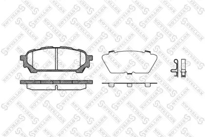 Комплект тормозных колодок STELLOX 1187 001L-SX